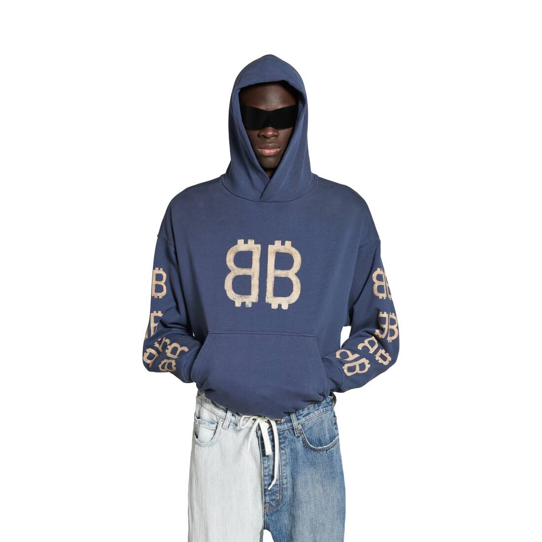 Crypto Hoodie Medium Fit in Blue - 5