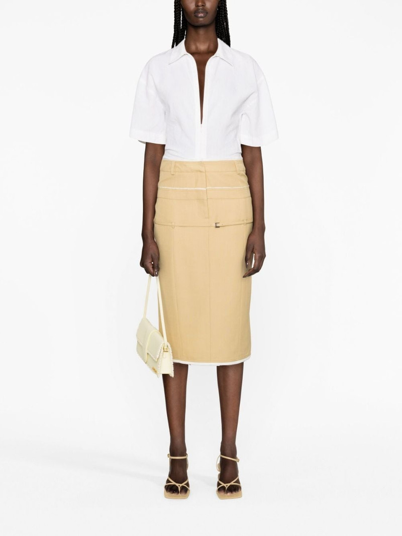 JACQUEMUS La Jupe Caraco pencil skirt outlook