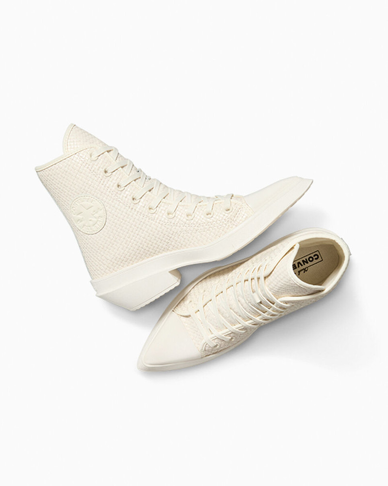 Chuck 70 De Luxe Pointed Platform Woven Leather 6