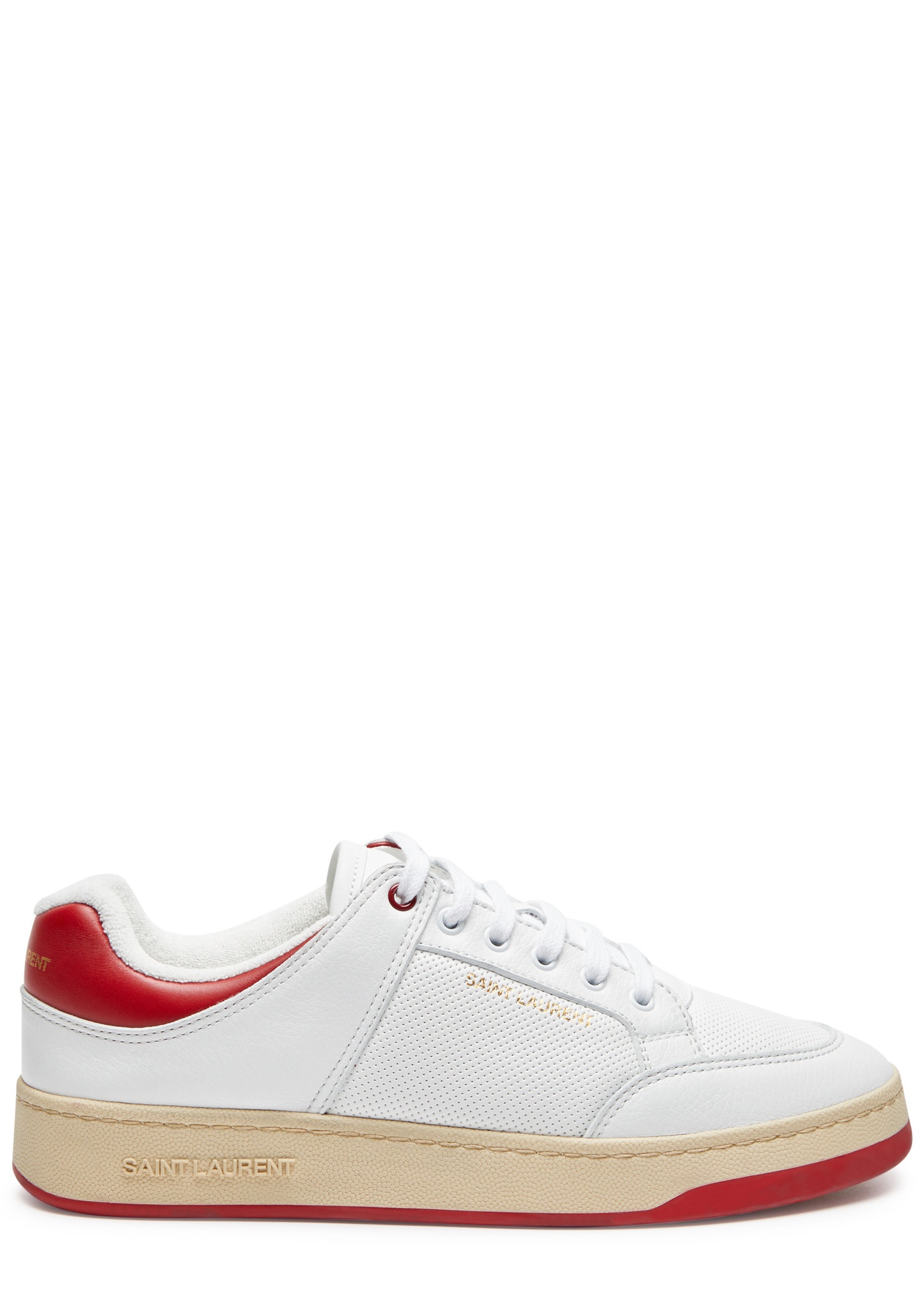 SL61 panelled leather sneakers - 1