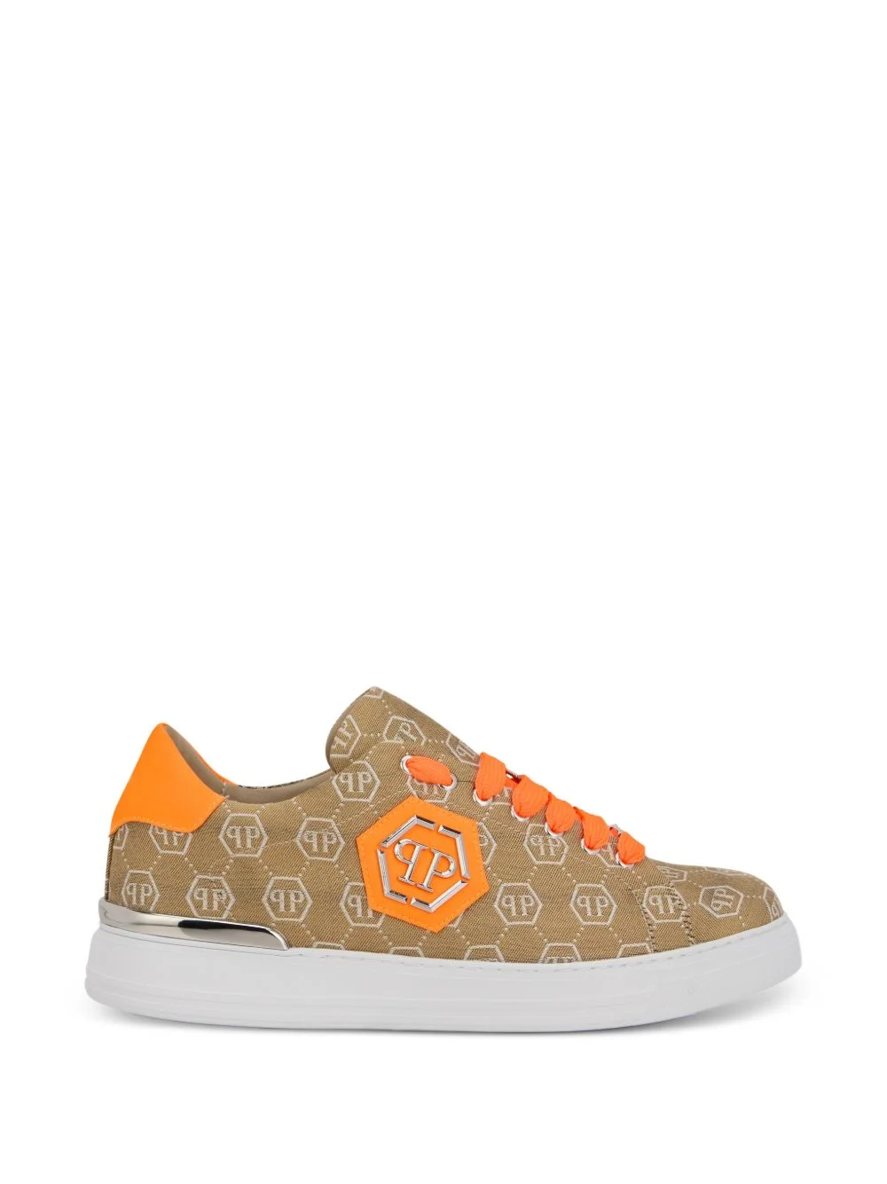 jacquard monogram low-top sneakers - 1