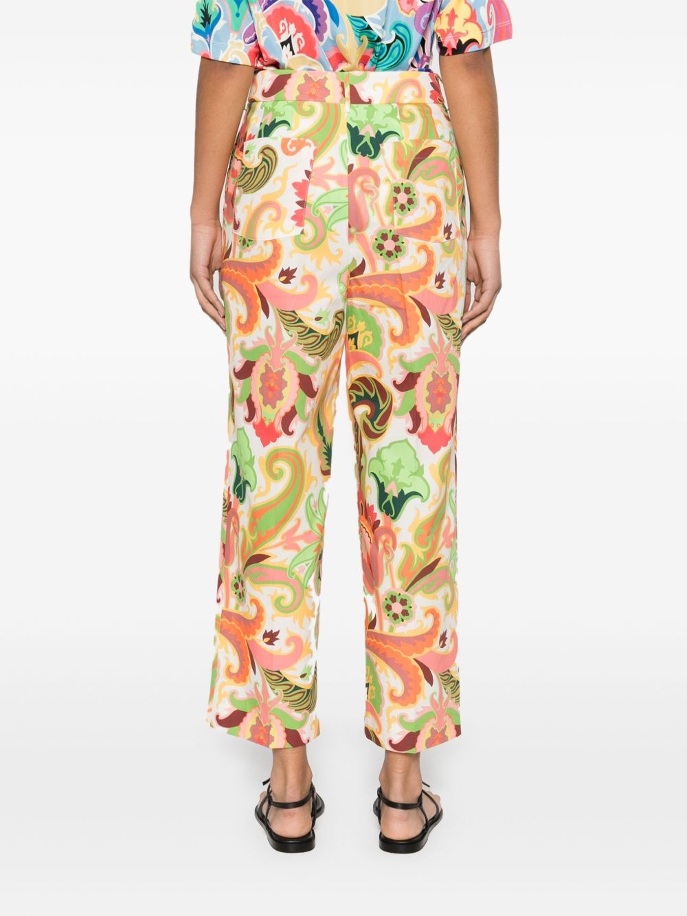 paisley-print trousers - 4