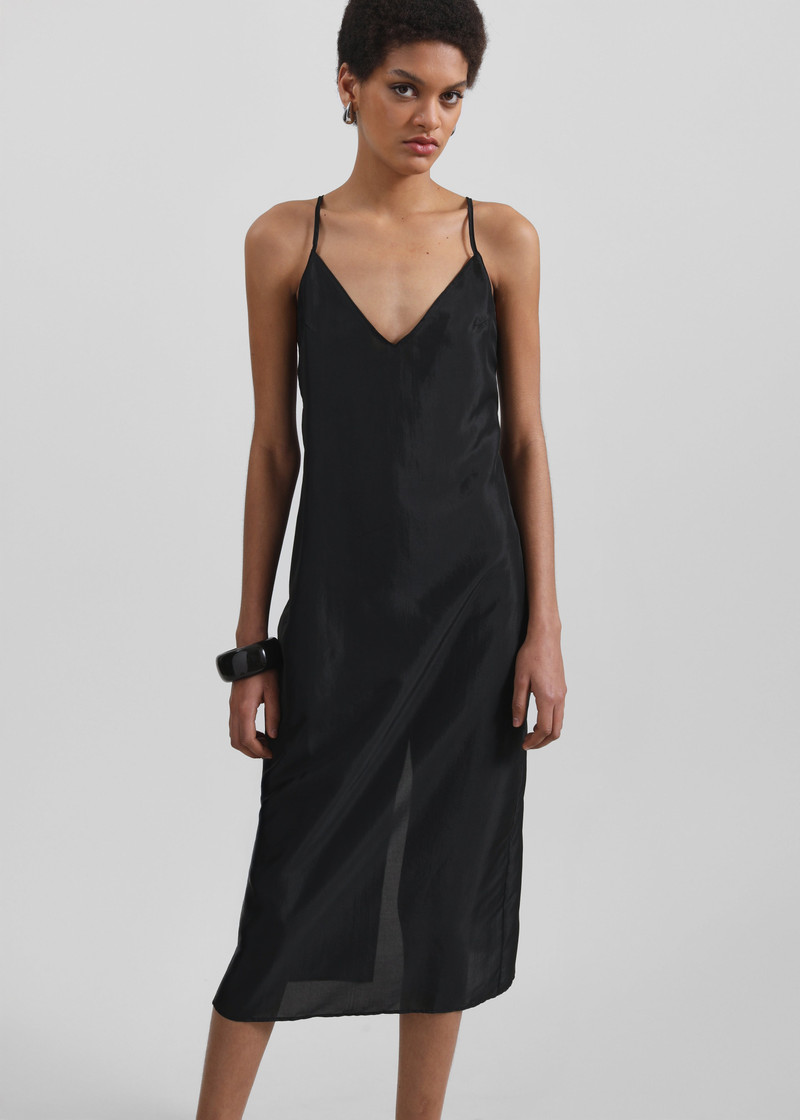 Vence Slip Dress - Black 6