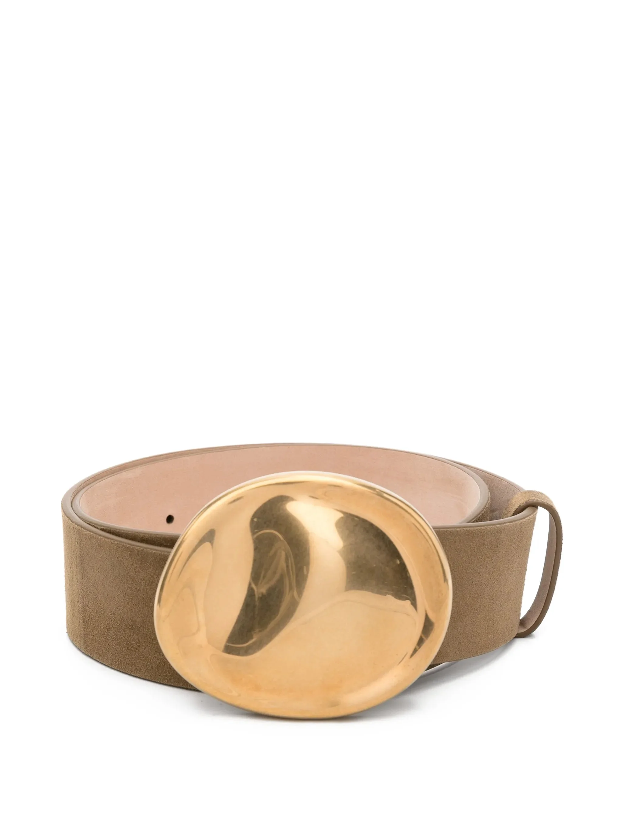 Keefe suede antique-gold belt - 1