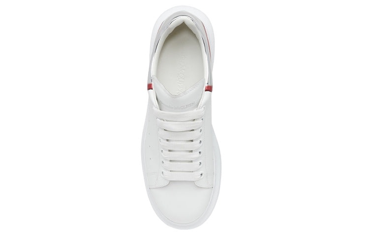 Alexander McQueen Oversized Sneaker 'White Silver Red' 750335WIDJN9174 - 3