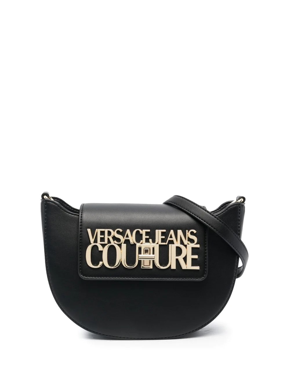 logo-plaque shoulder bag - 1