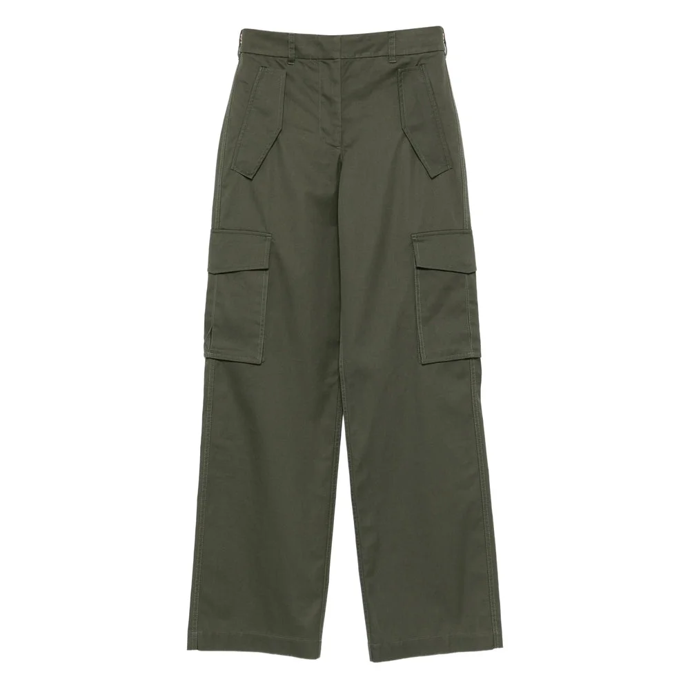 Burberry Green Trousers Women - 1