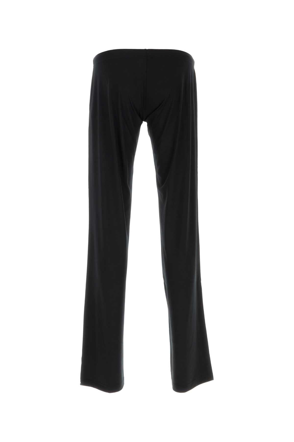 Balenciaga Men Black Stretch Modal Joggers - 2