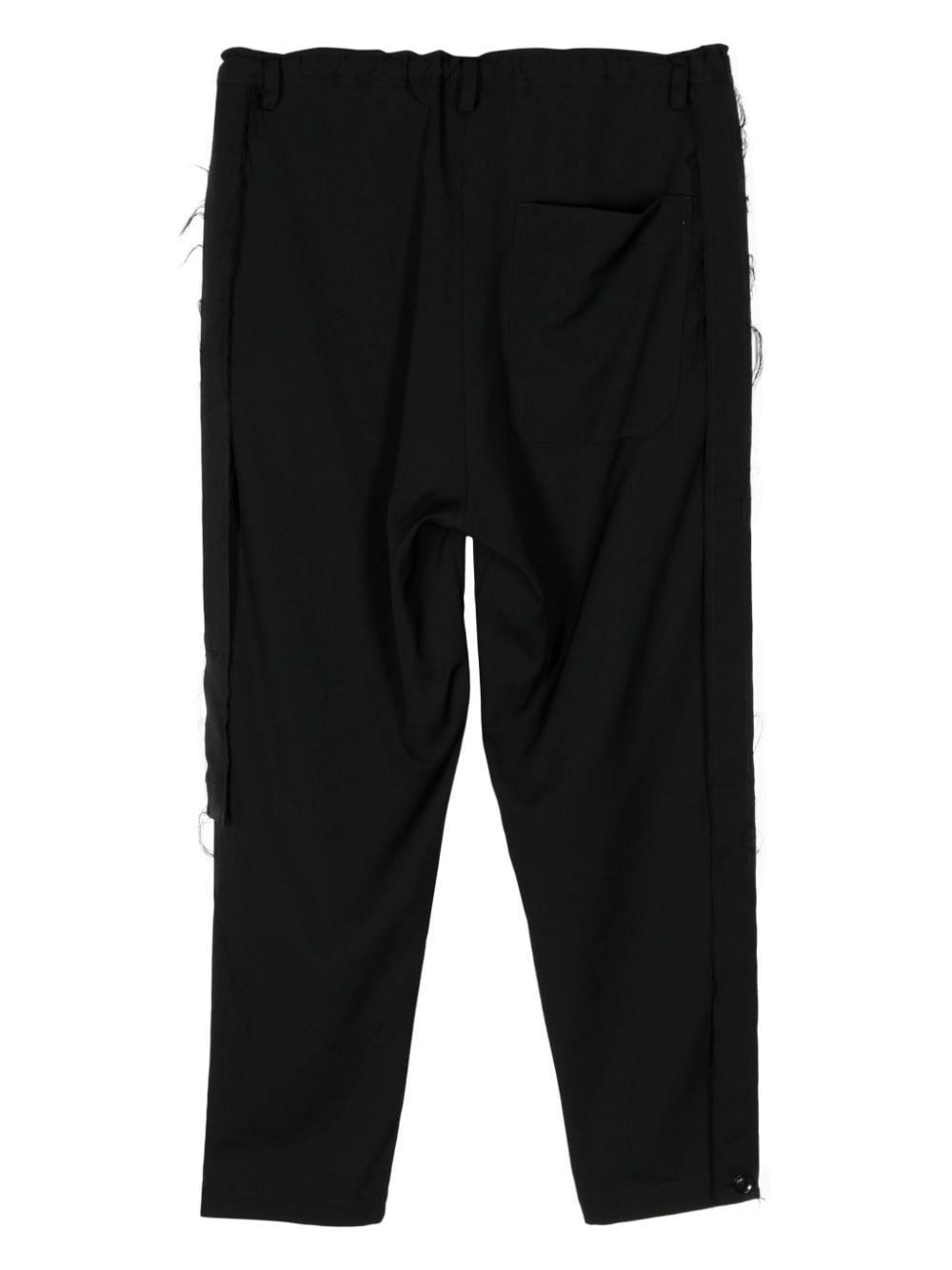 raw-cut tapered trousers - 2