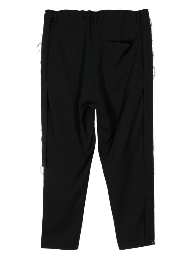 Y's raw-cut tapered trousers outlook