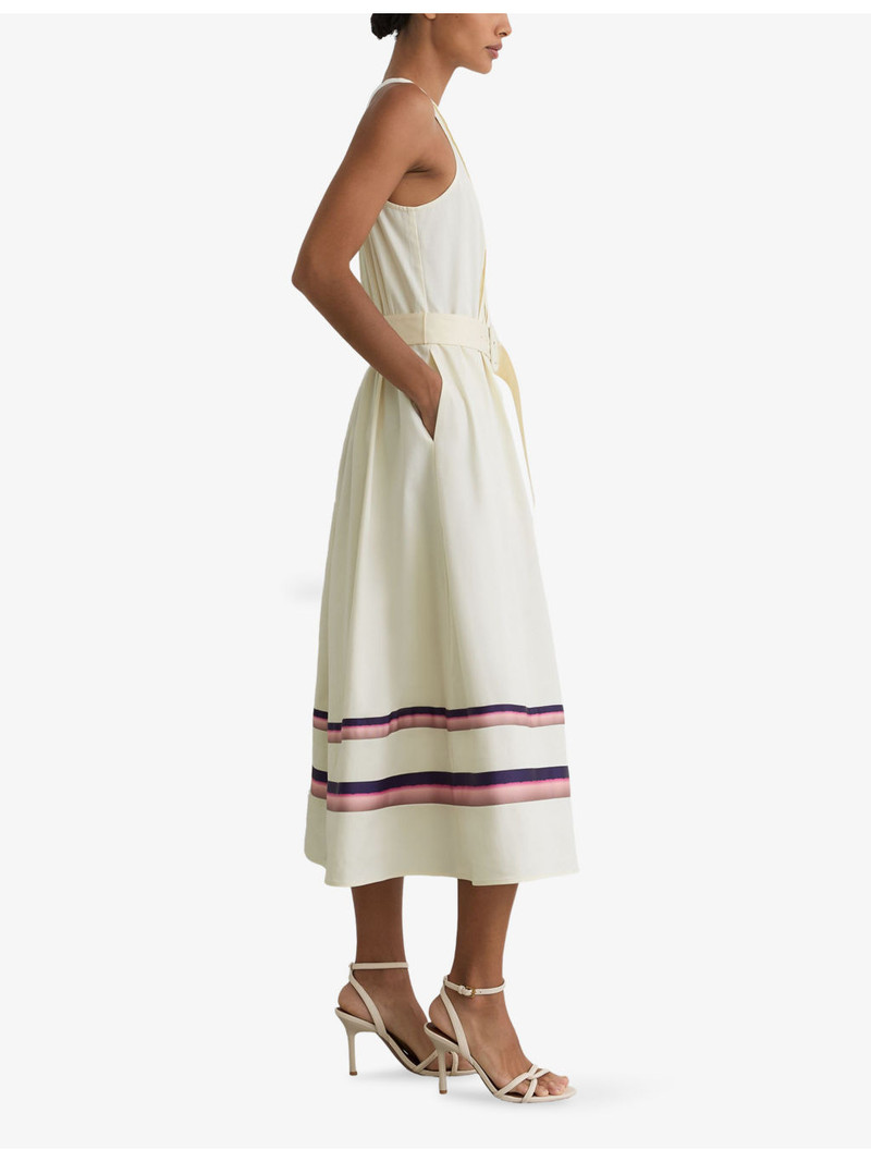 Sara Stripe-Print Stretch-Cotton Midi Dress 3
