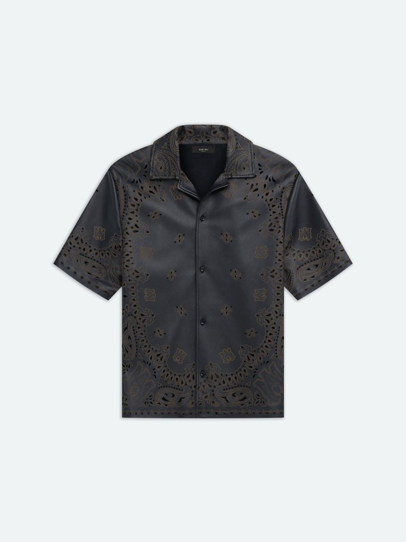 LEATHER BANDANA SHORT SLEEVE SHIRT - 1