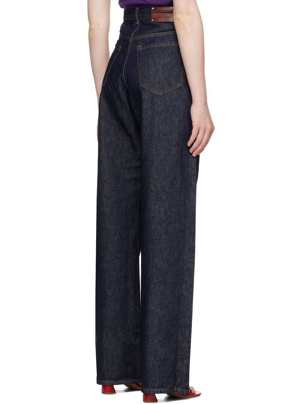 Navy Straight Jeans - 3