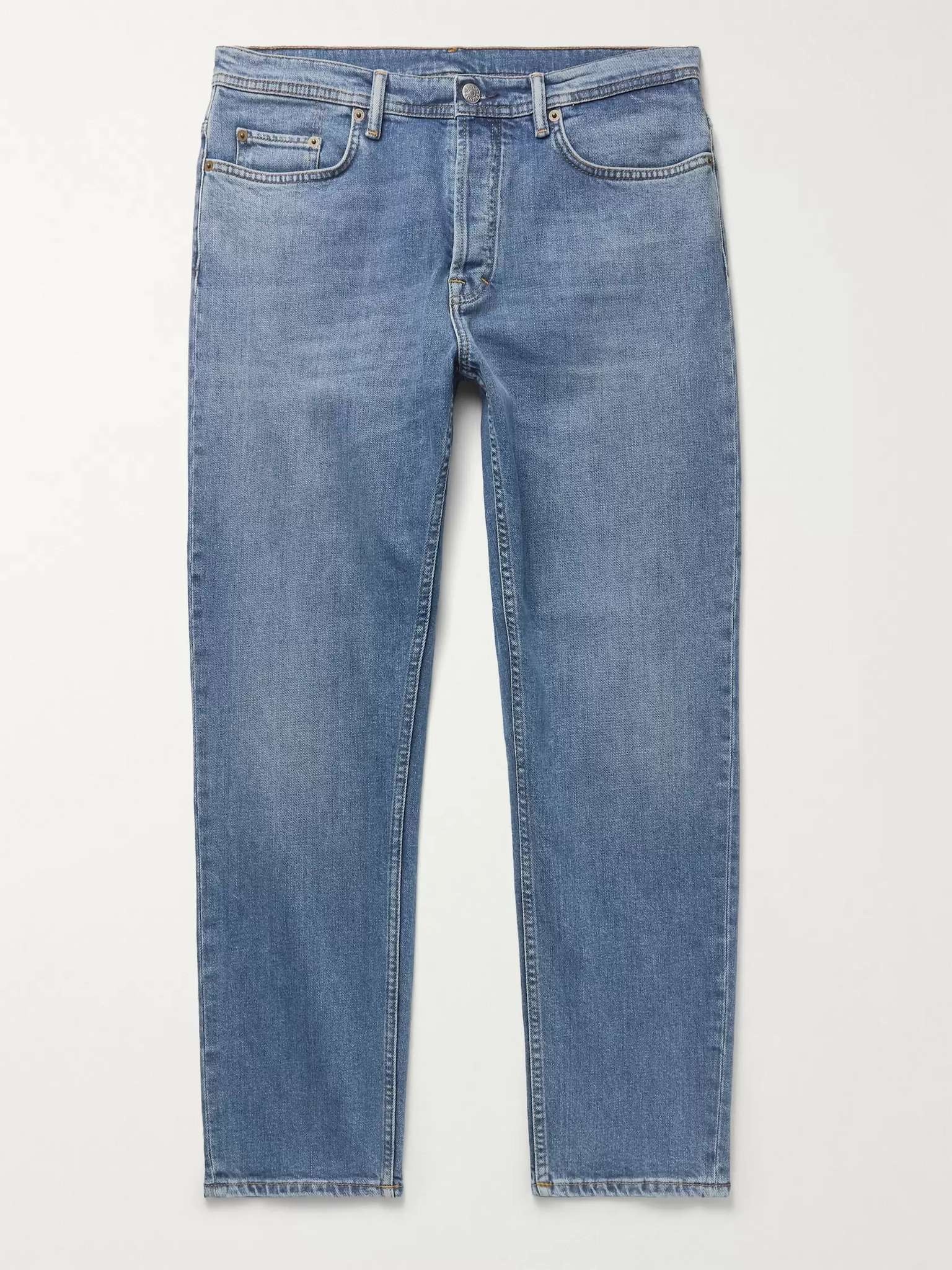 River Slim-Fit Tapered Stretch-Denim Jeans - 1