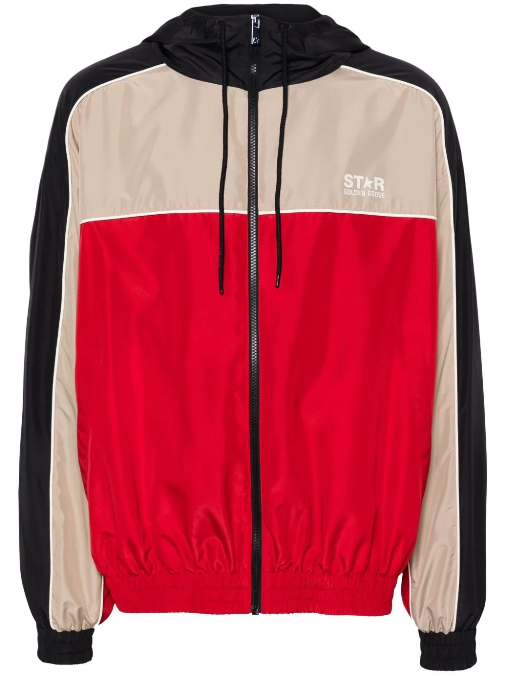 logo-print windbreaker - 1