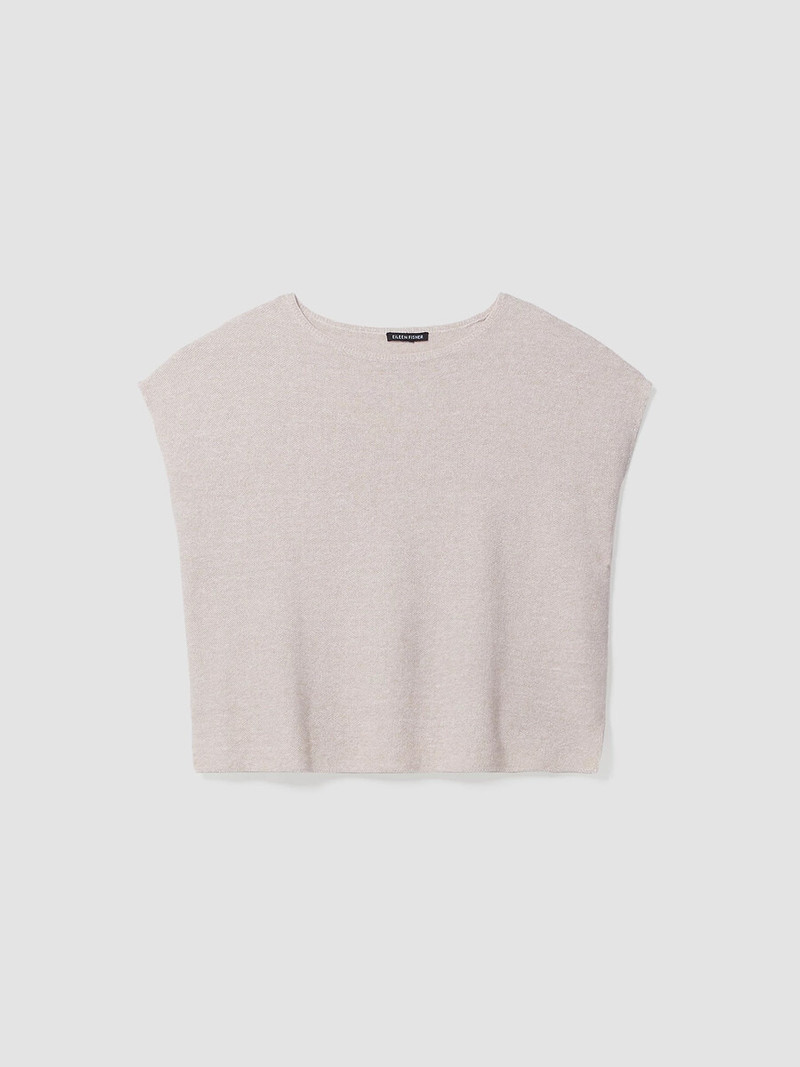 Organic Linen Cotton Square Top 1
