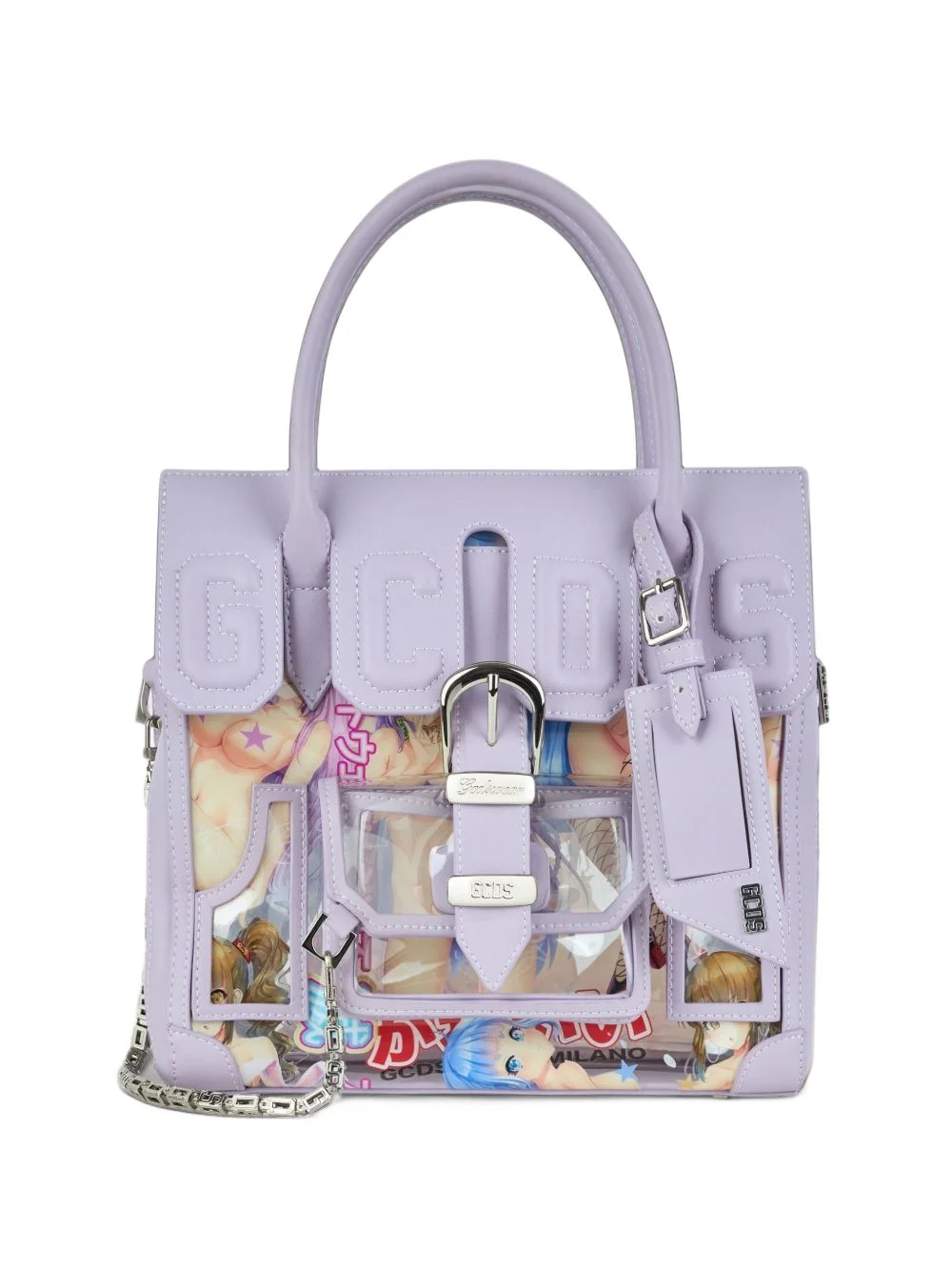 mini Man Bag logo-patch Hentai-print tote bag - 1