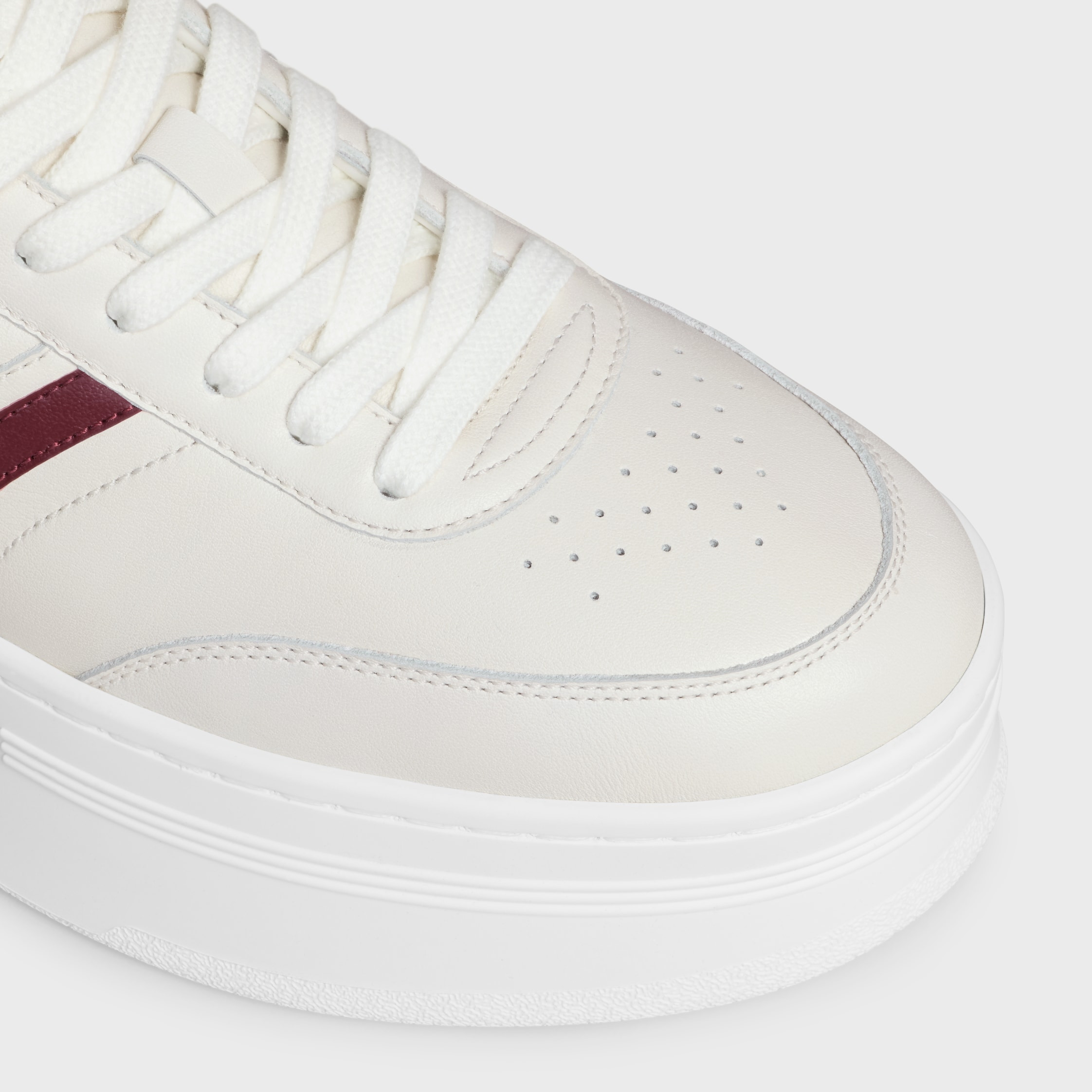 CELINE - BLOCK SNEAKERS WITH BACK TRIOMPHE AND WEDGE OUTSOLE IN CALFSKIN - 4