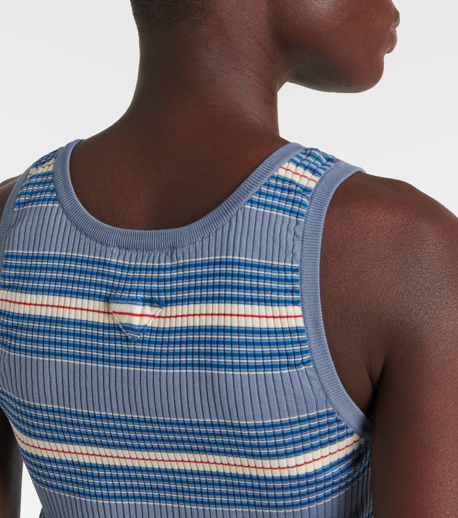 Cotton ribbed-knit tank top - 5