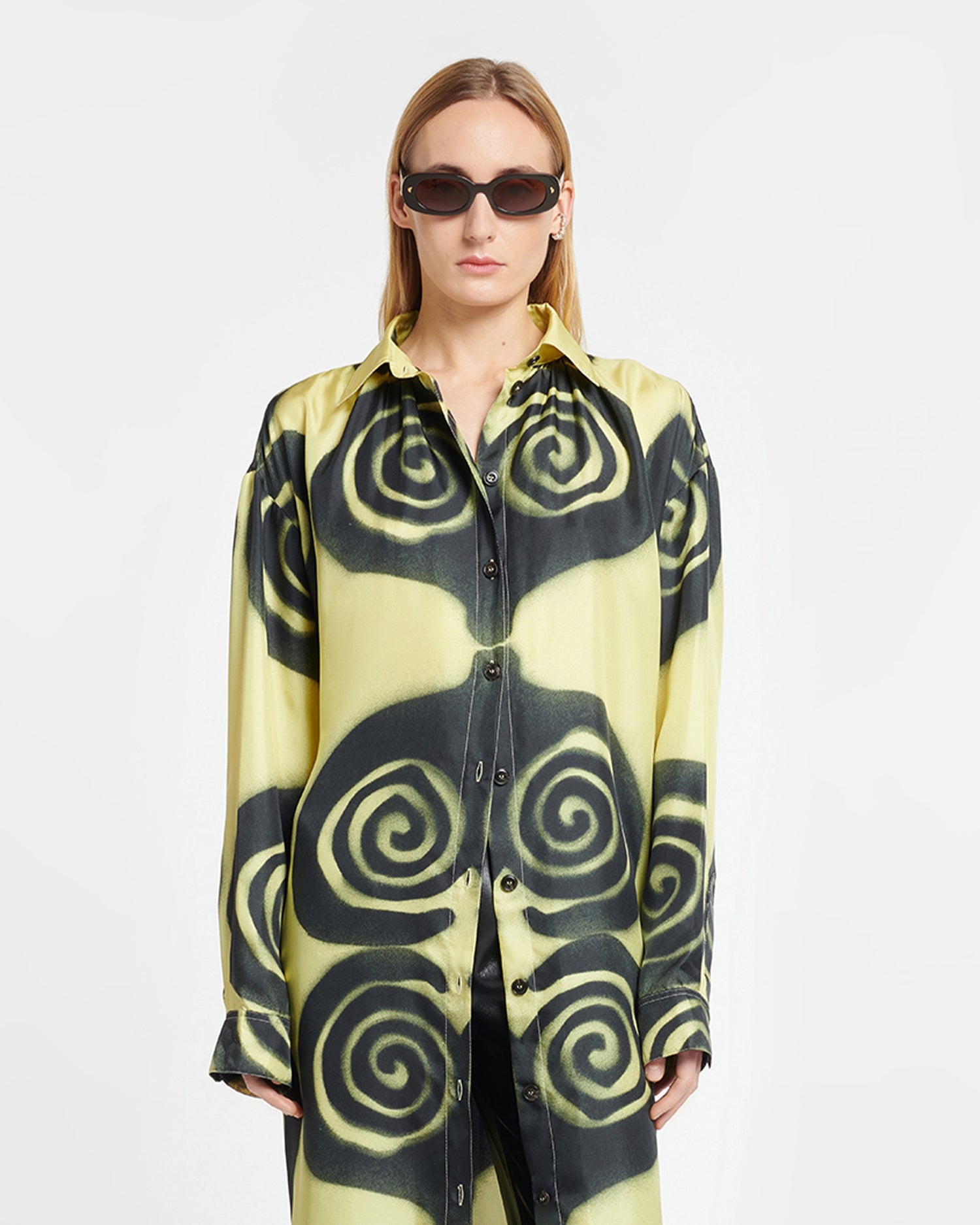 Printed Silk-Twill Shirt Dress - 3