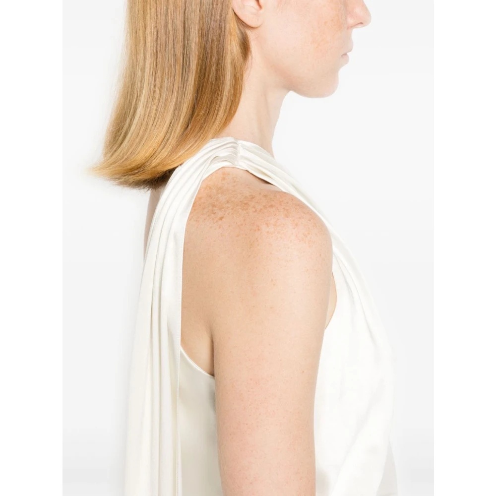 ワンピース MAX MARA PAMELA SATIN ONE-SHOULDER DRESS Max Mara WHITE ONE-SHOULDER SILK DRESS | miinto | REVERSIBLE