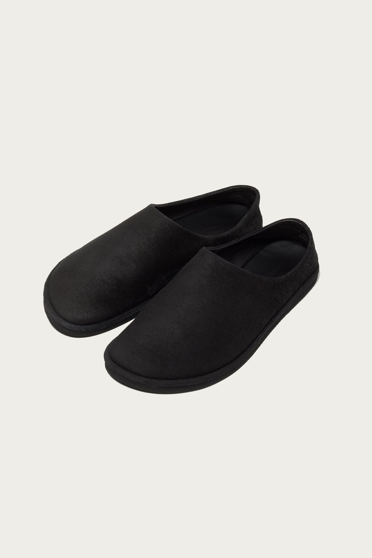 AURALEE Suede Sandals - Black Suede | REVERSIBLE AURALEE Suede Sandals - Black Suede | REVERSIBLE