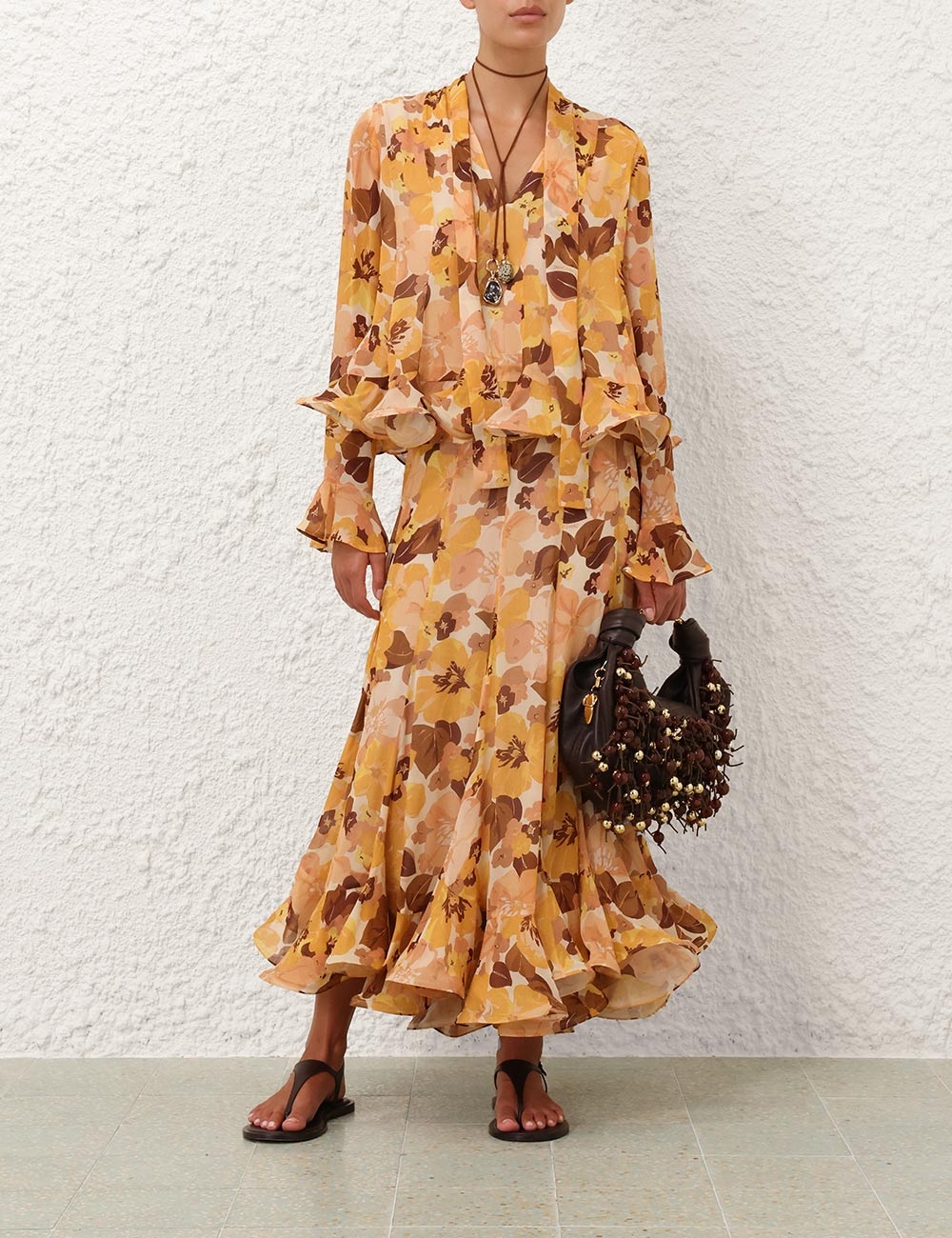 BALANCE FLUTTER MIDI SKIRT - 2