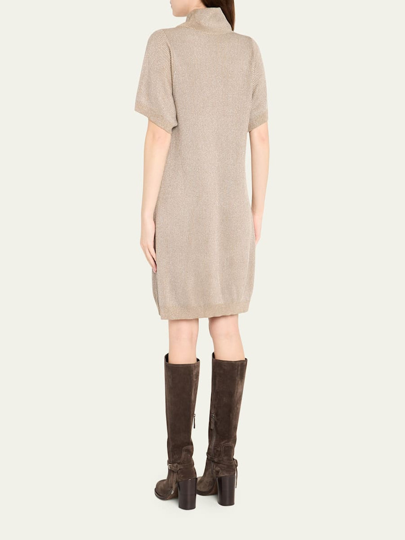 Brunello Cucinelli Sparkling Cotton Mini Dress outlook