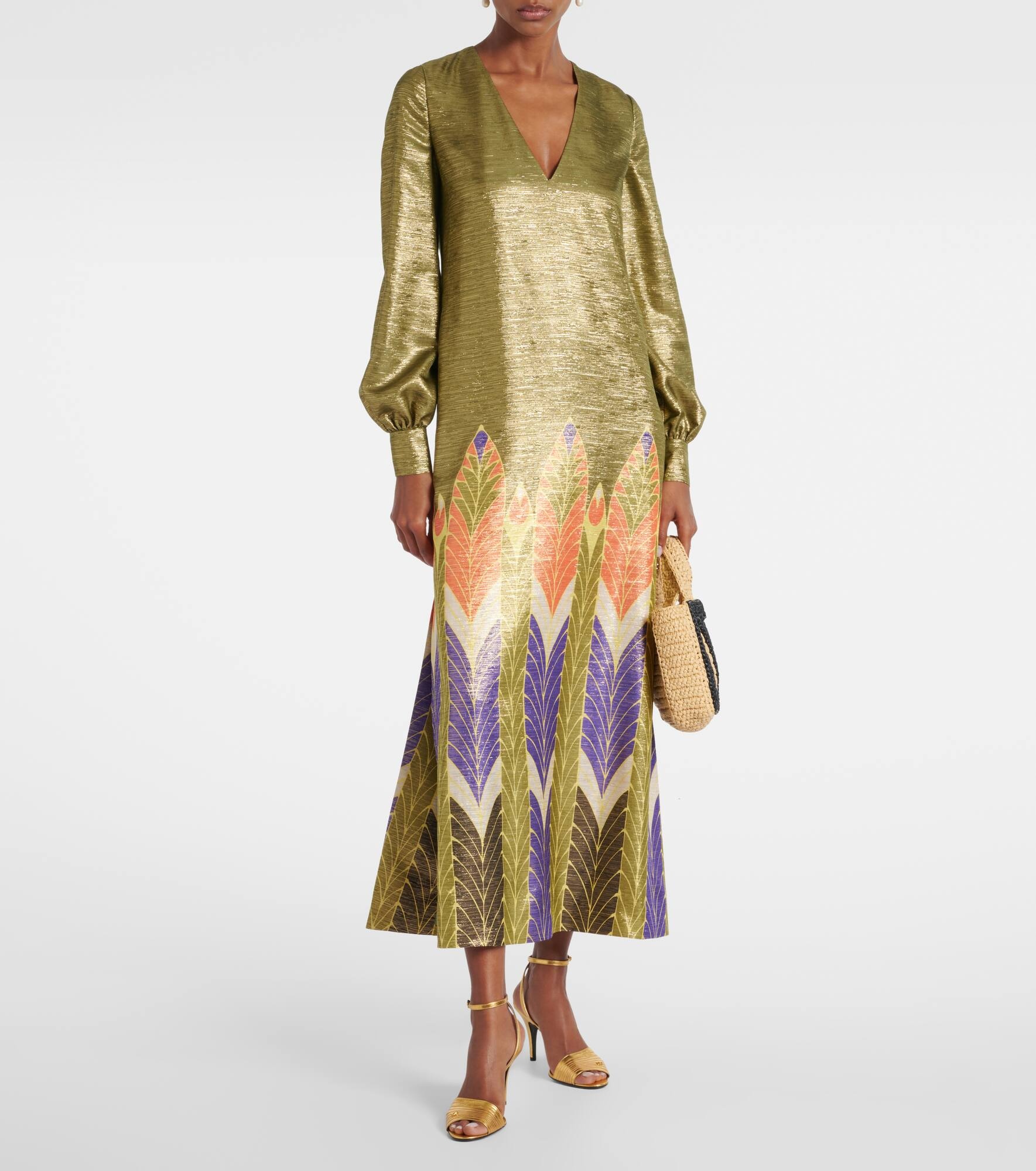 Voyage Imaginaire lamé maxi dress - 2