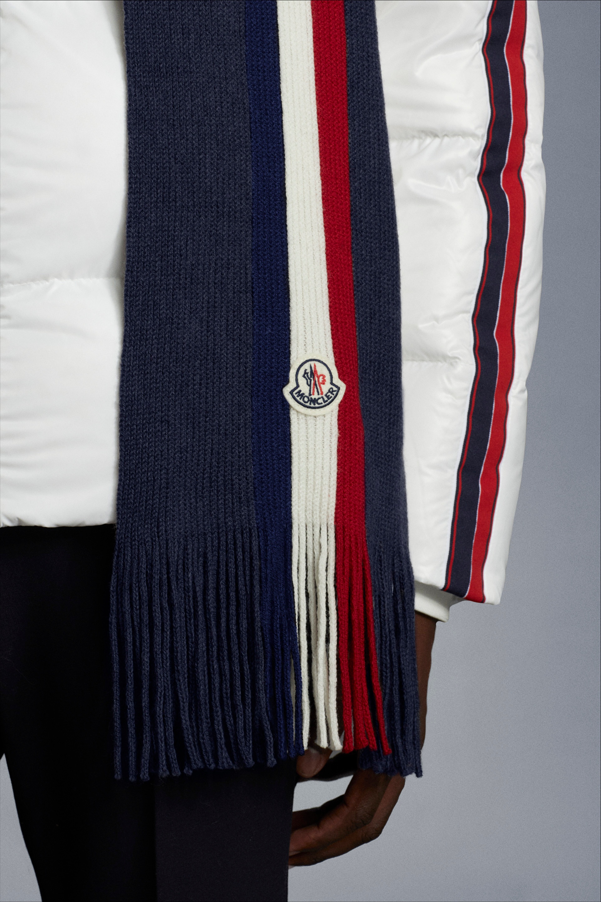 Tricolor Wool Scarf - 5