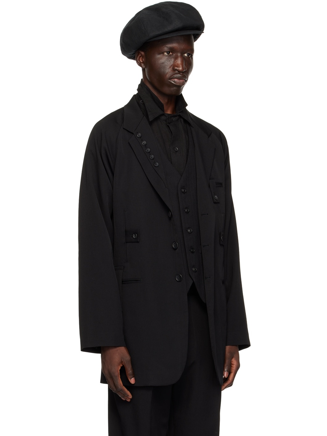 Black 5-Pocket Blazer - 2