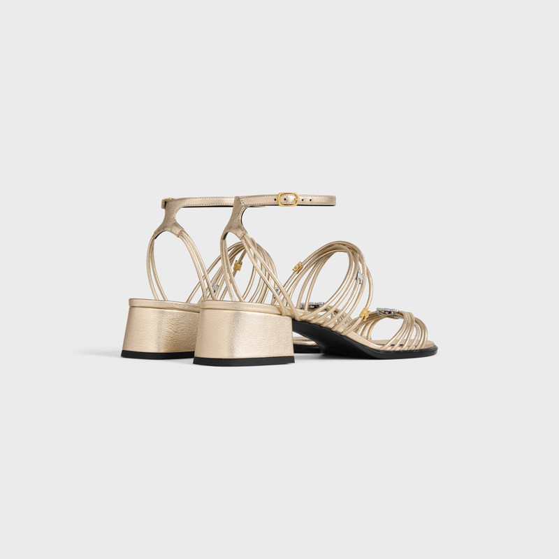 CELINE CLÉMENCE HEELED SANDAL IN LAMINATED LAMBSKIN outlook