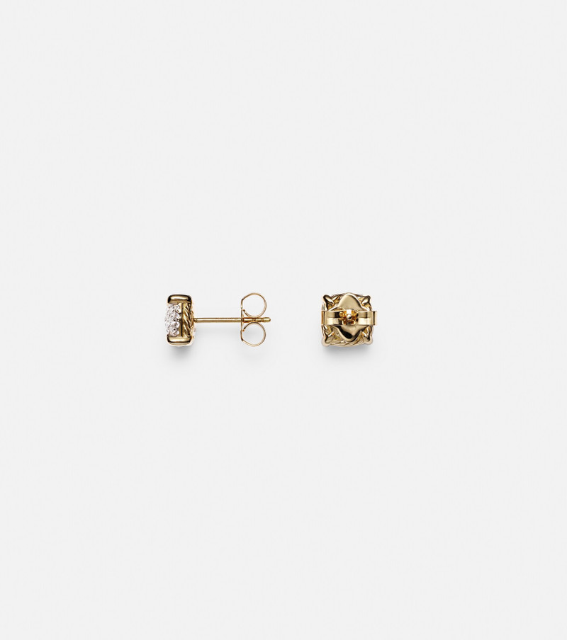 Châtelaine® 18kt gold earrings with diamonds 4