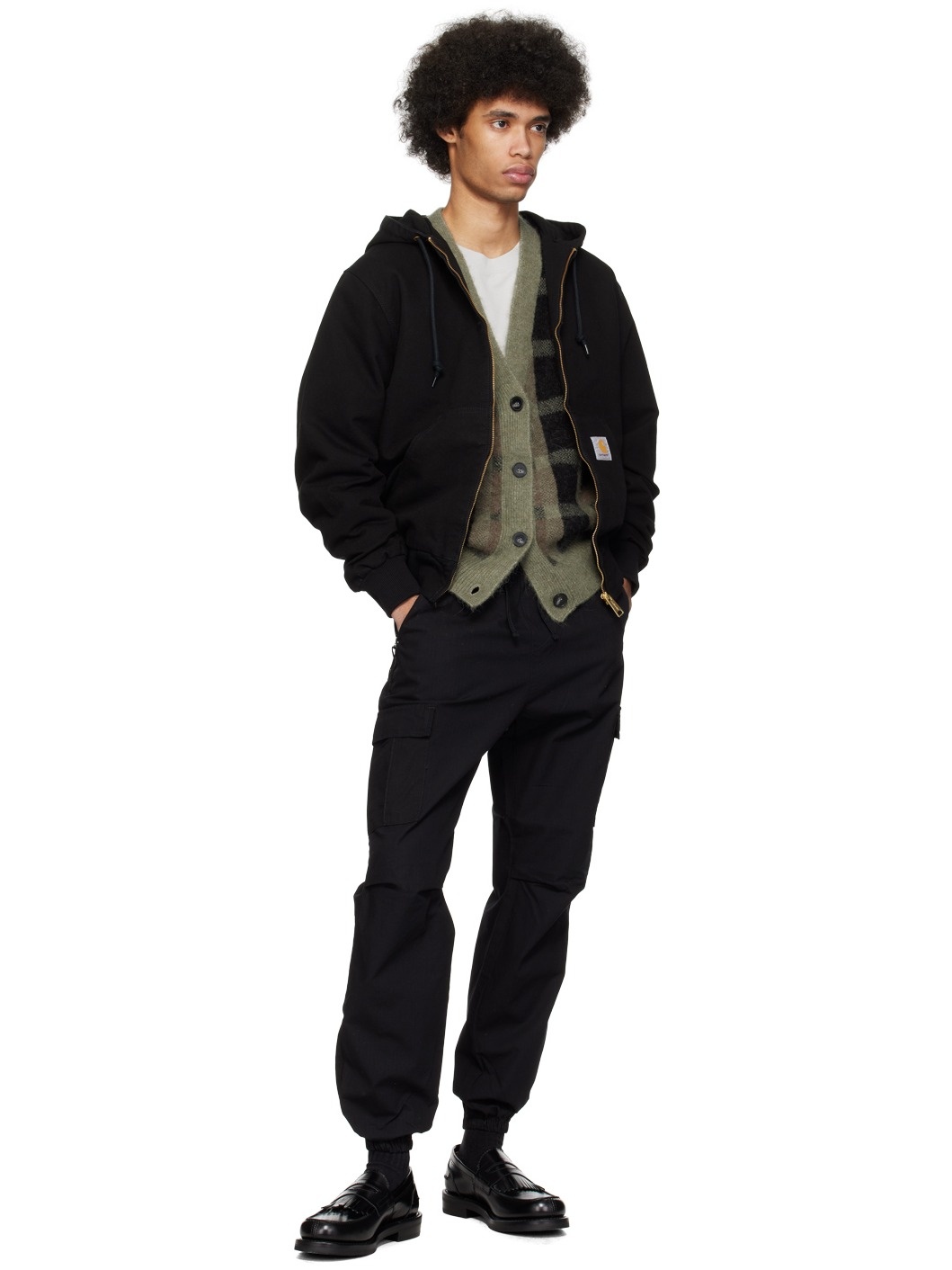 Black Jogger Cargo Pants - 4