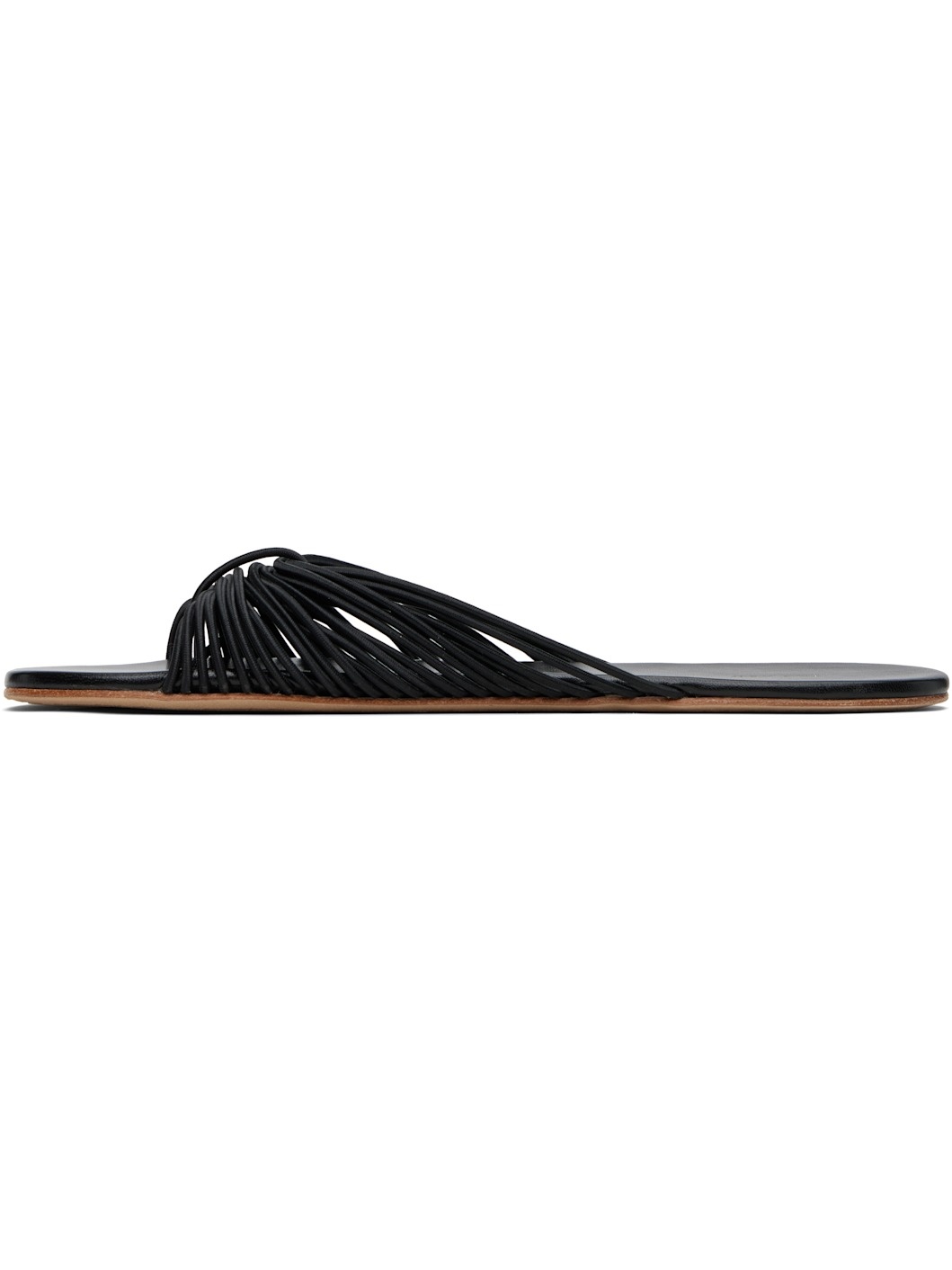 Black Sara Slide Sandals - 3