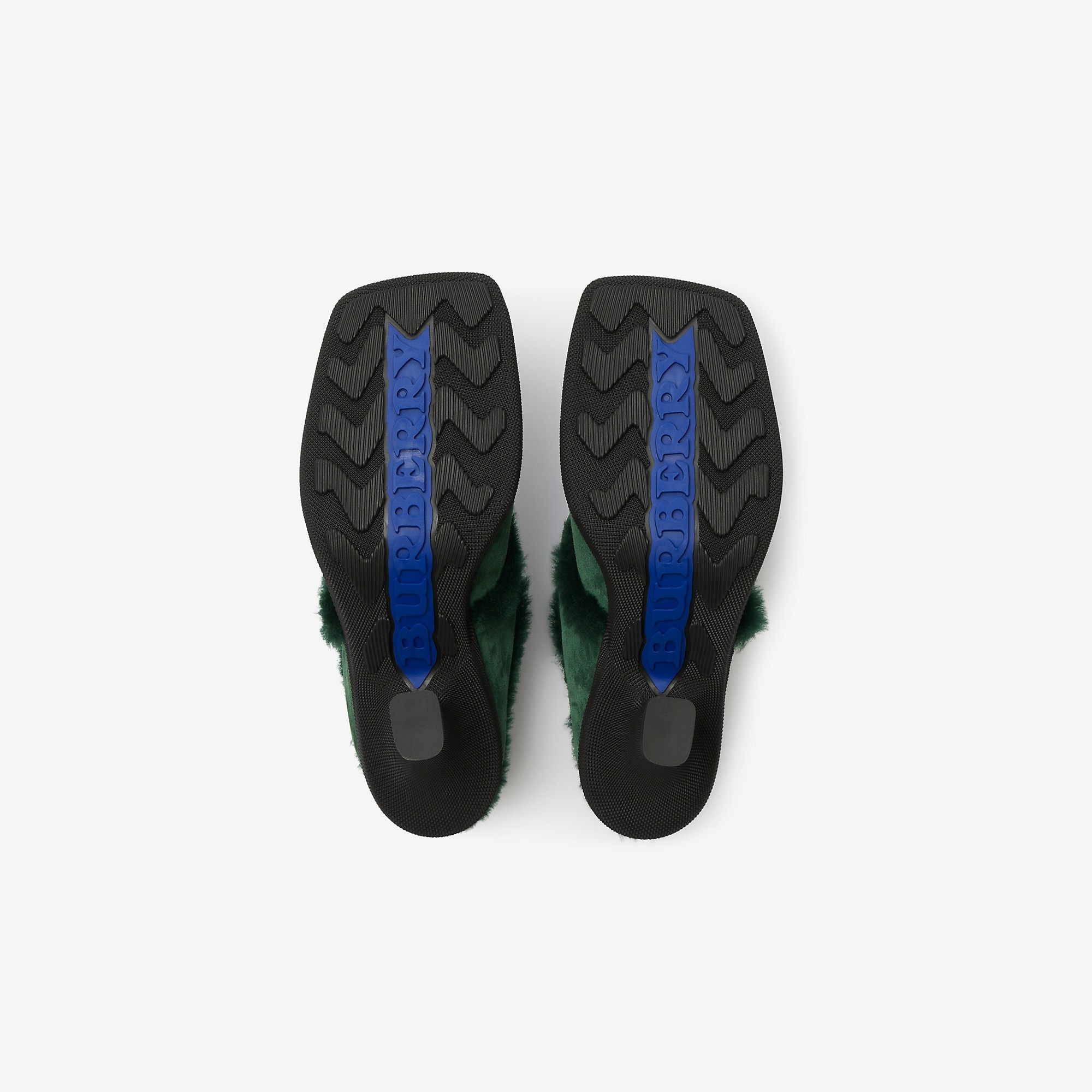 Suede and Shearling Highland Mules - 6