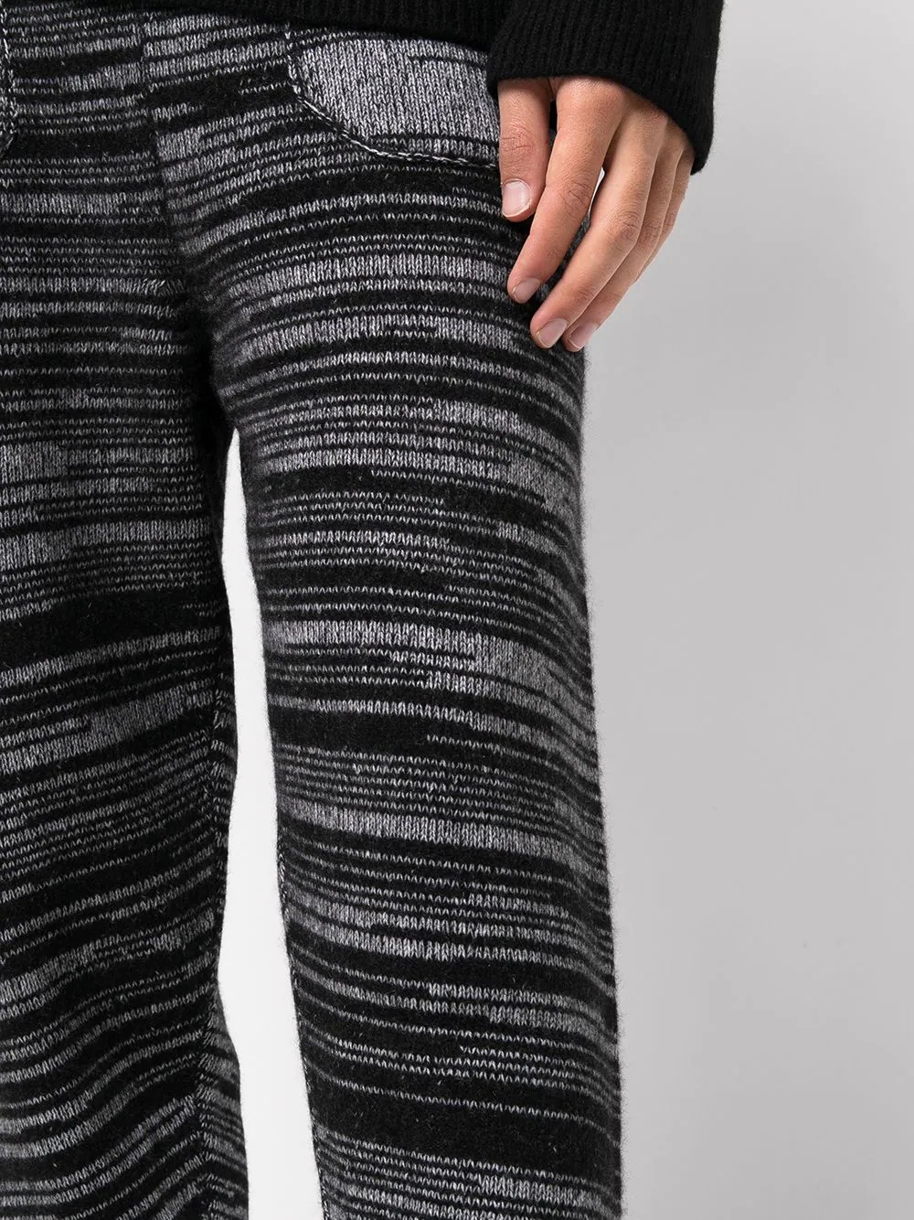 stripe heavy joggers - 6