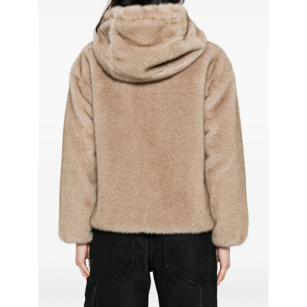 Herno Brown Jackets - Faux Fur & Shearling Jackets Women - 3