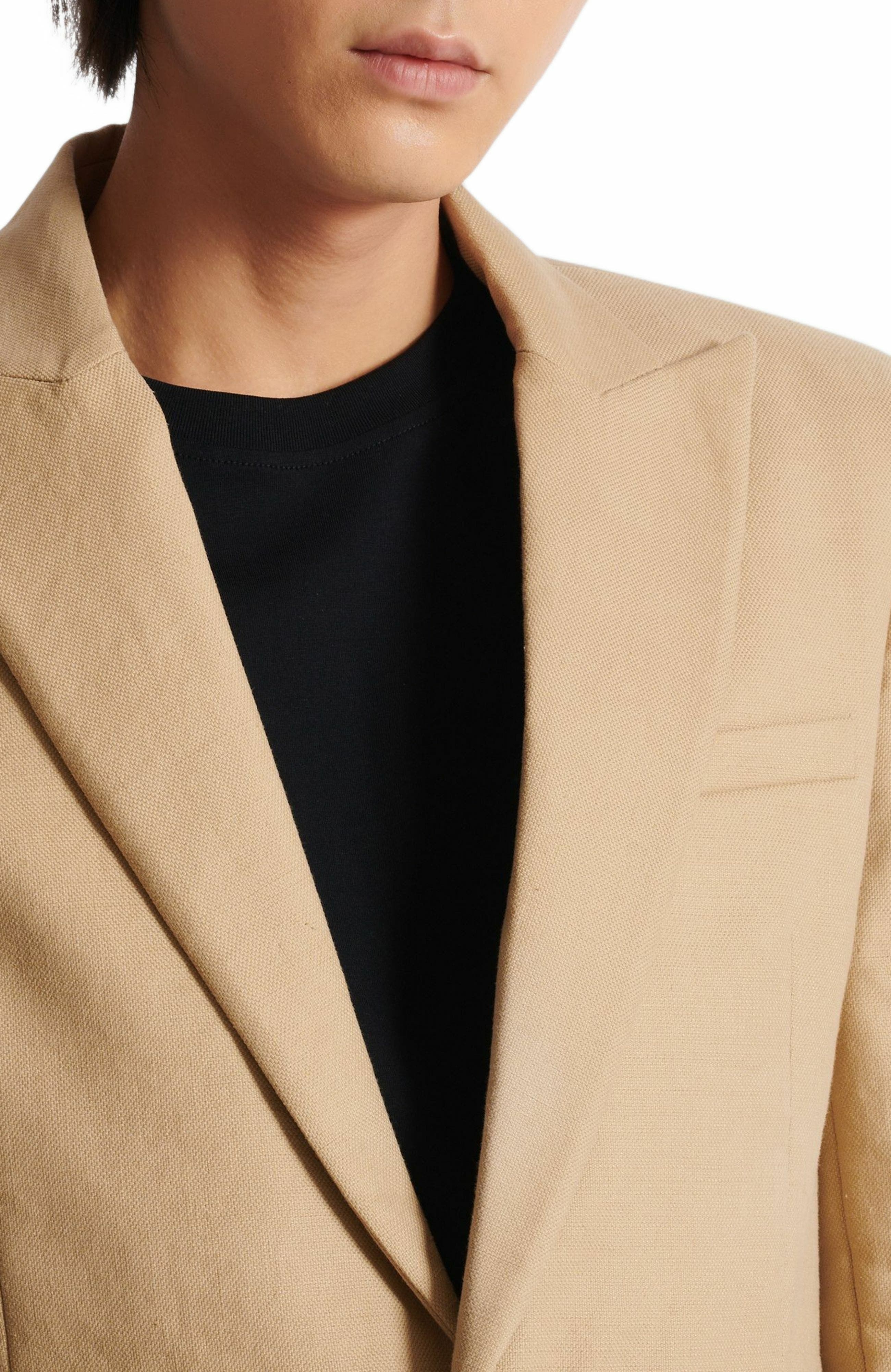 Balmain Canvas 2-button jacket in Beige at Nordstrom - 7