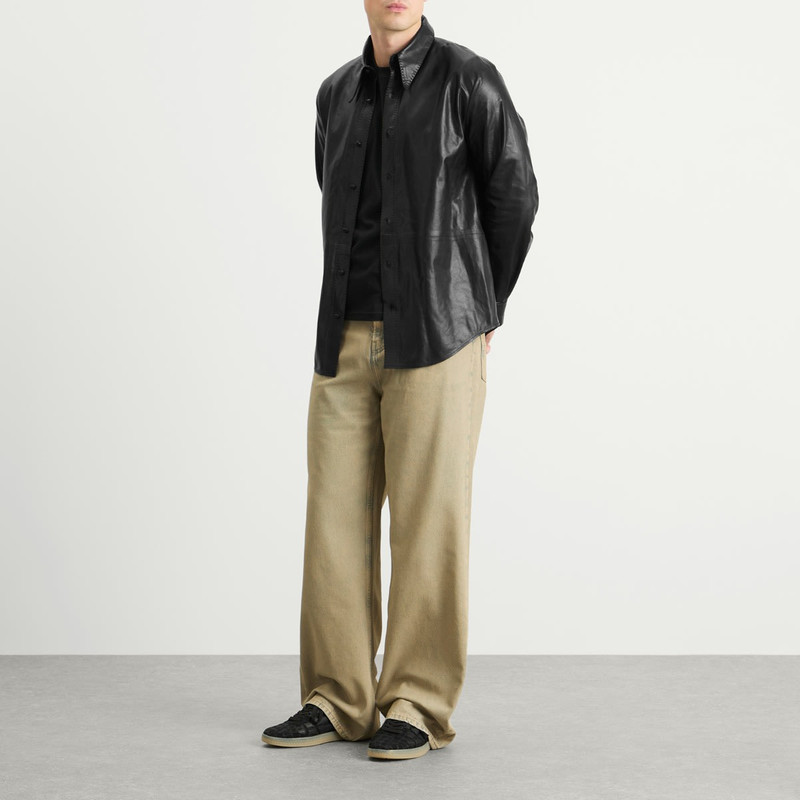 AMIRI AMIRI Lightweight Leather Overshirt outlook