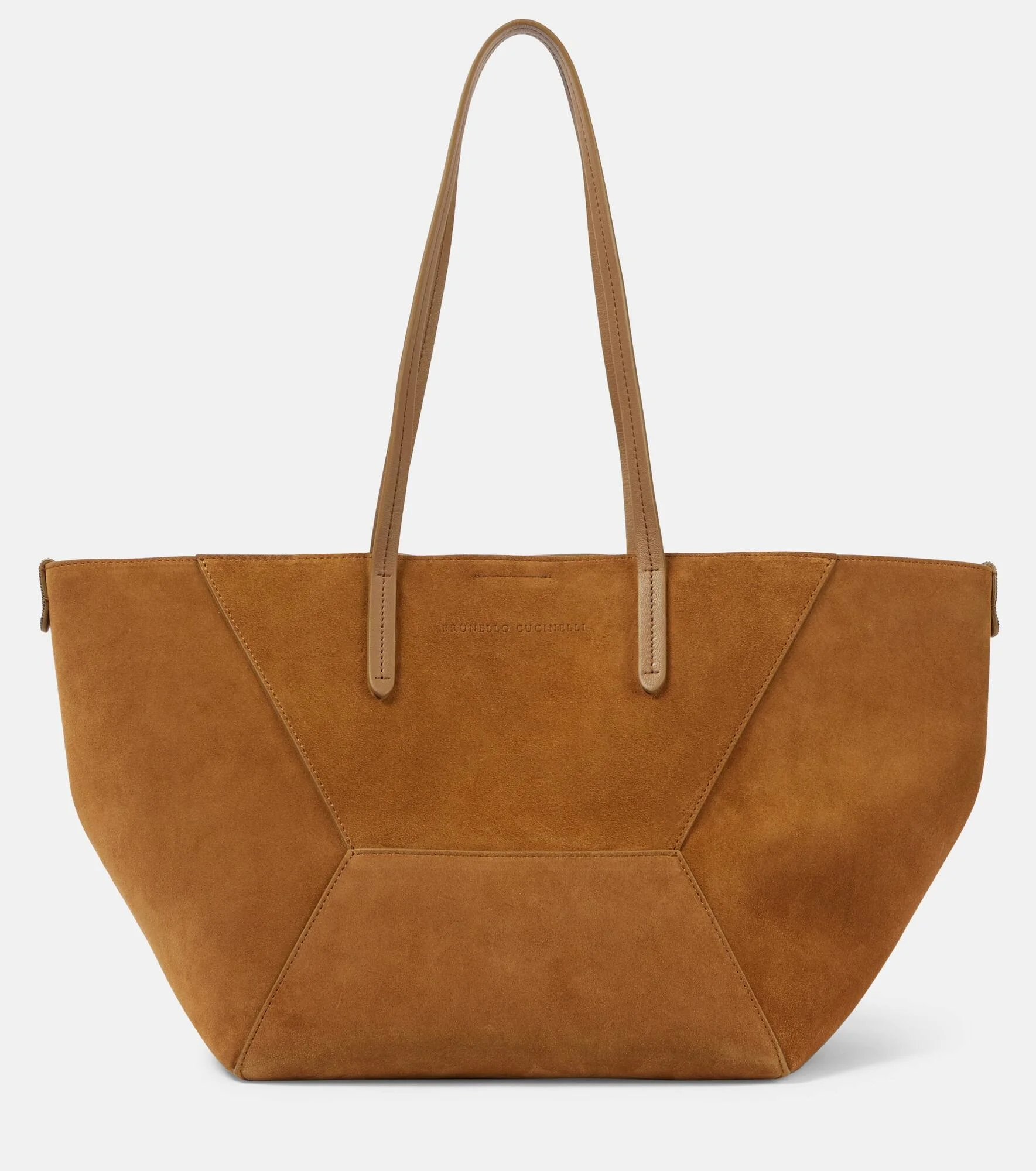 Large suede tote bag - 1