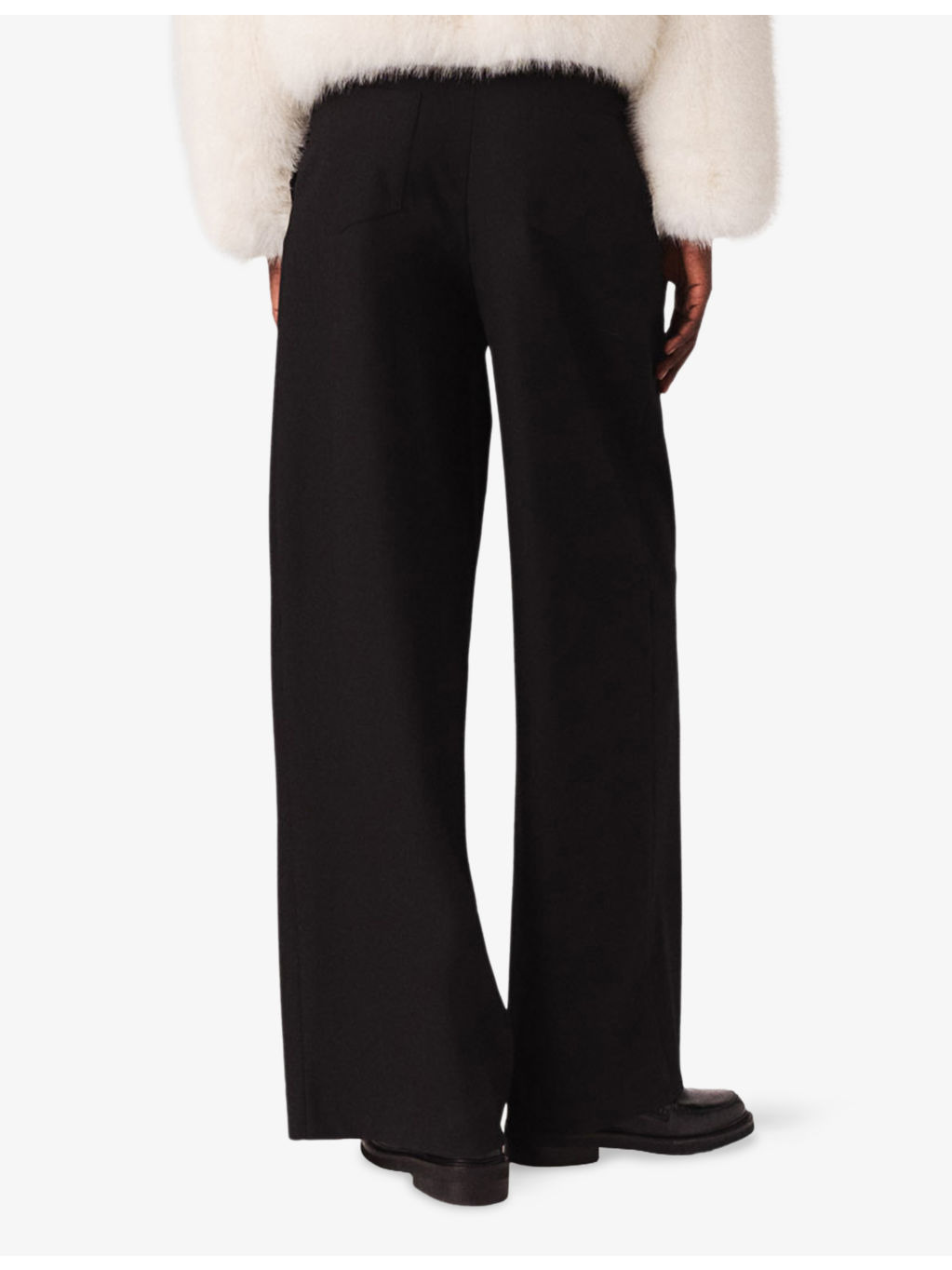 Wide-Leg Mid-Rise Stretch-Woven Trousers - 4