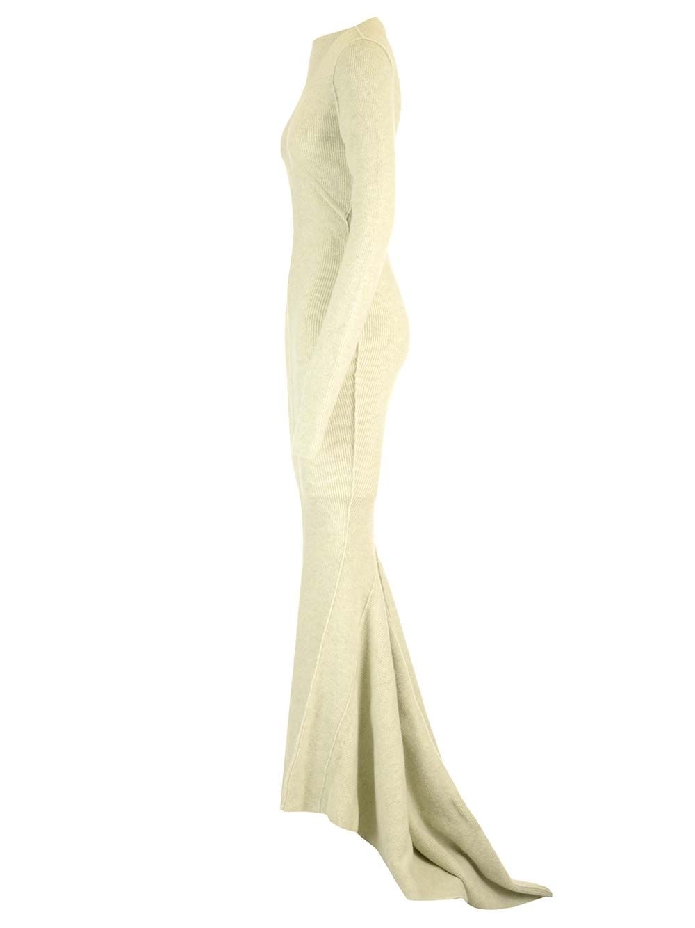 Ribbed Knit Mermaid Dress Dresses Green - 3