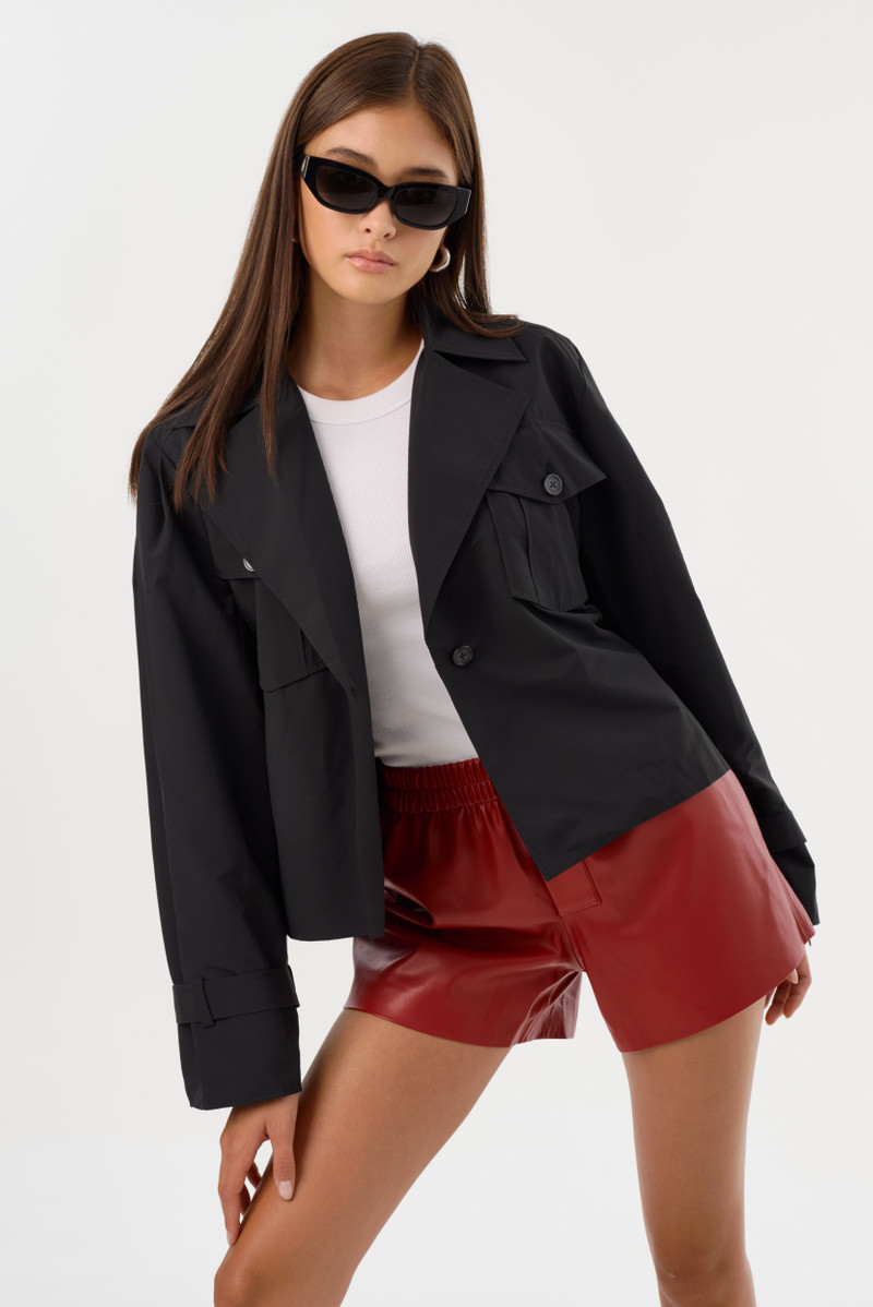 SIGRID | Faux Leather Boxer Shorts 6