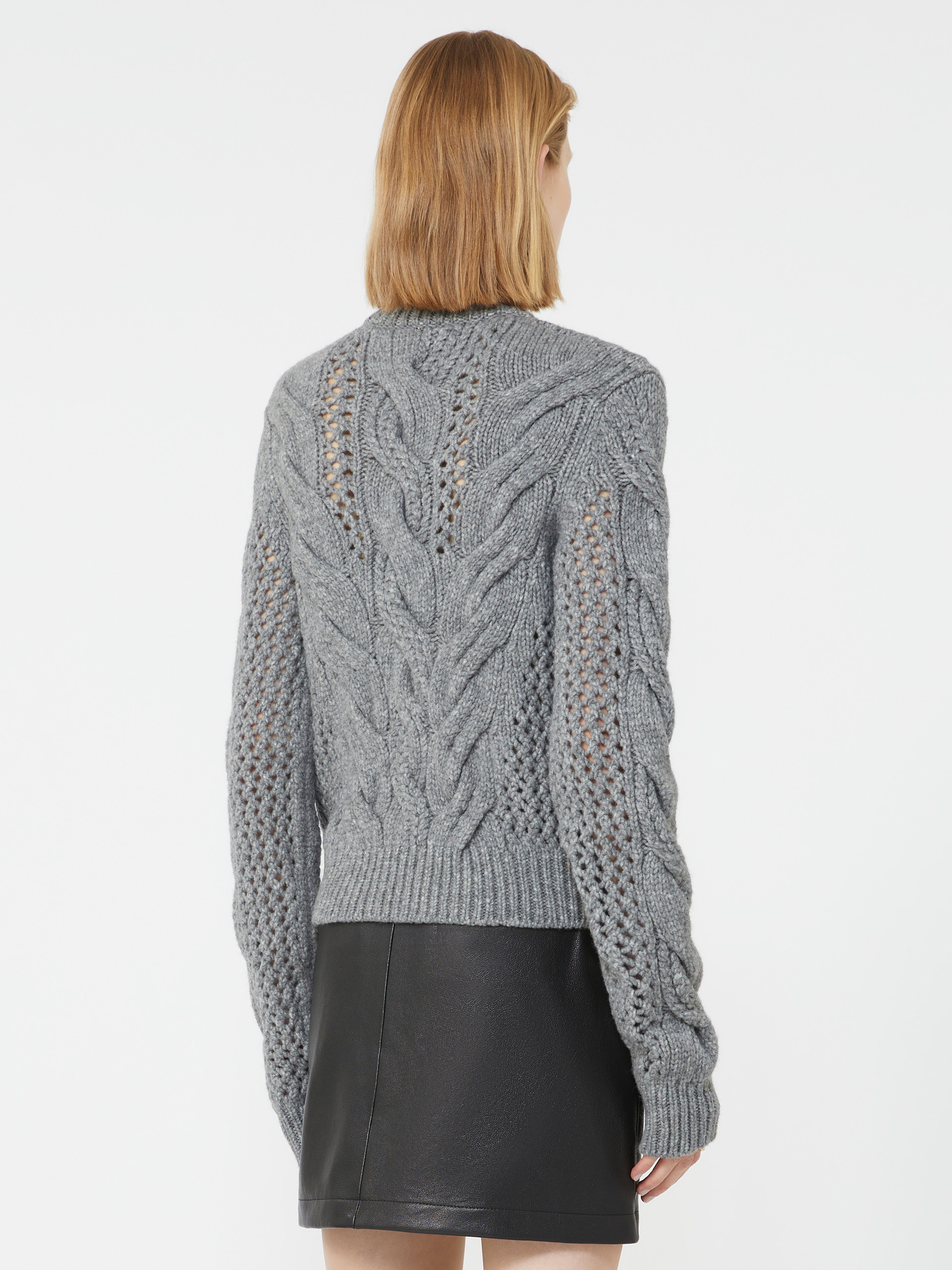 RADIO Cable-knit crew-neck sweater - 4