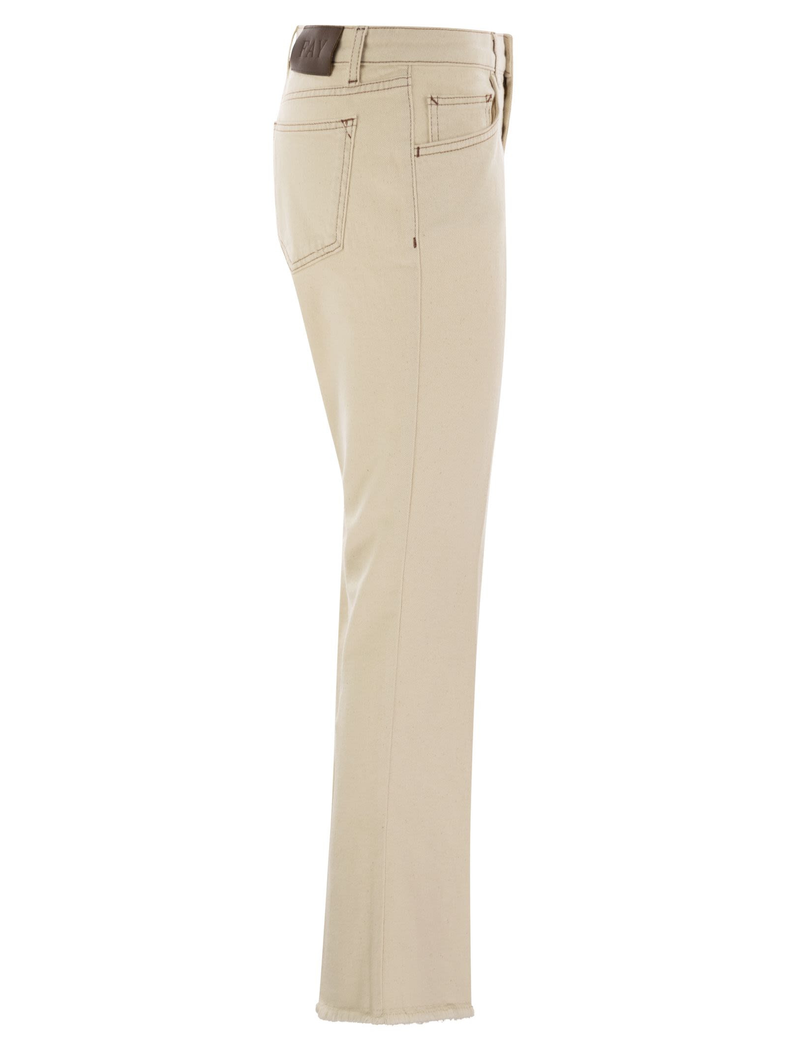 FAY - Fay Women Denim 5-Pocket Trousers - 3