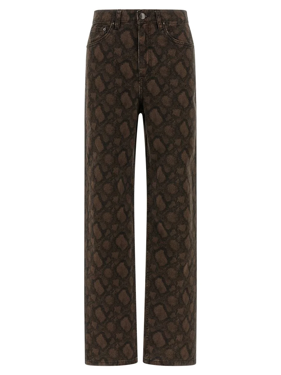 Rotate Birger Christensen Animal Print Jeans - 1