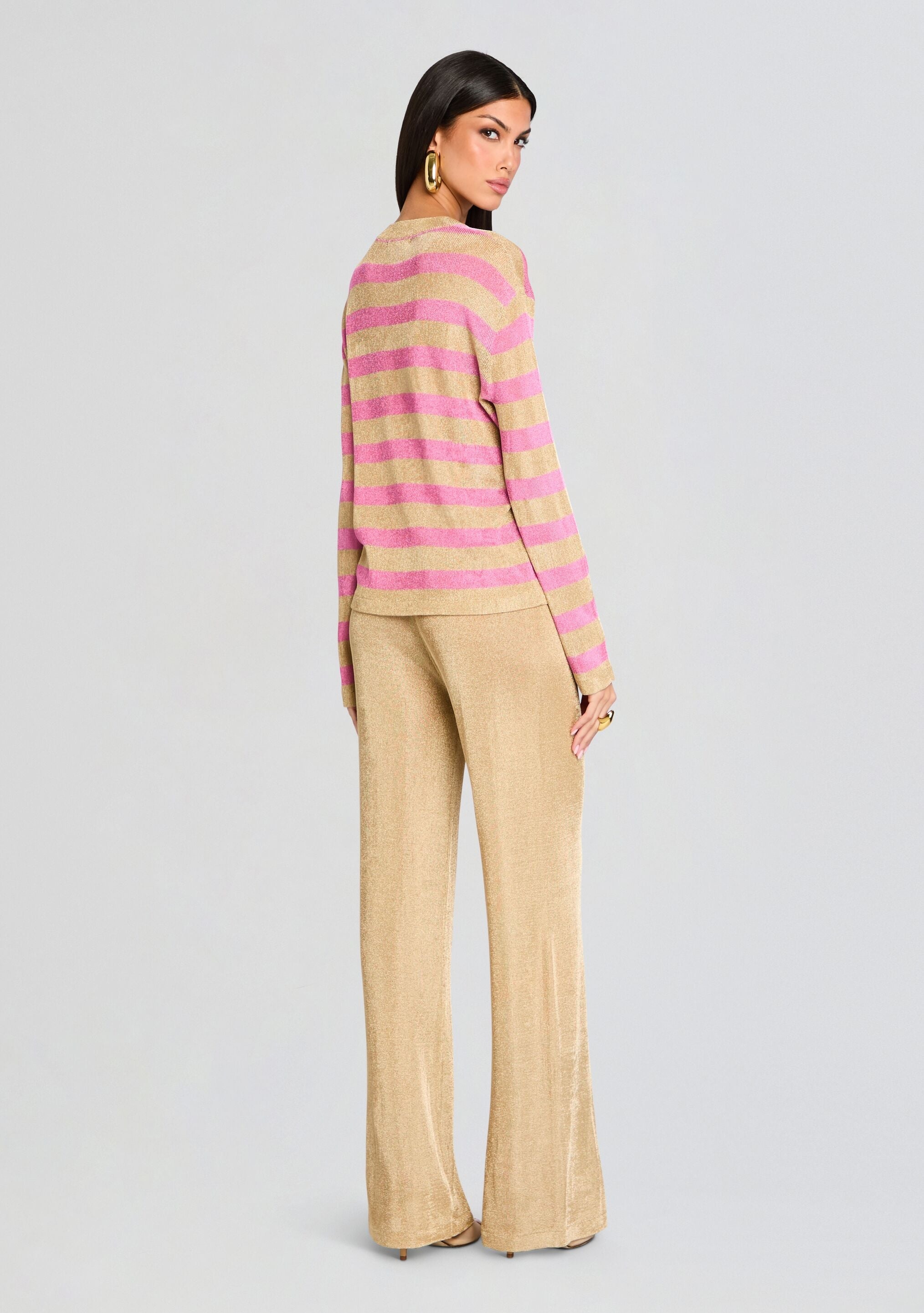 HANA METALLIC KNIT TOP - 4