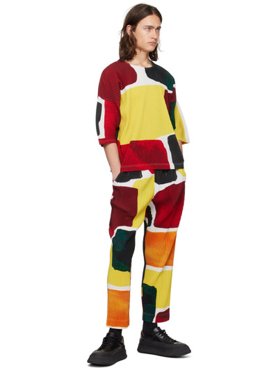 ISSEY MIYAKE Multicolor Landscape Trousers outlook