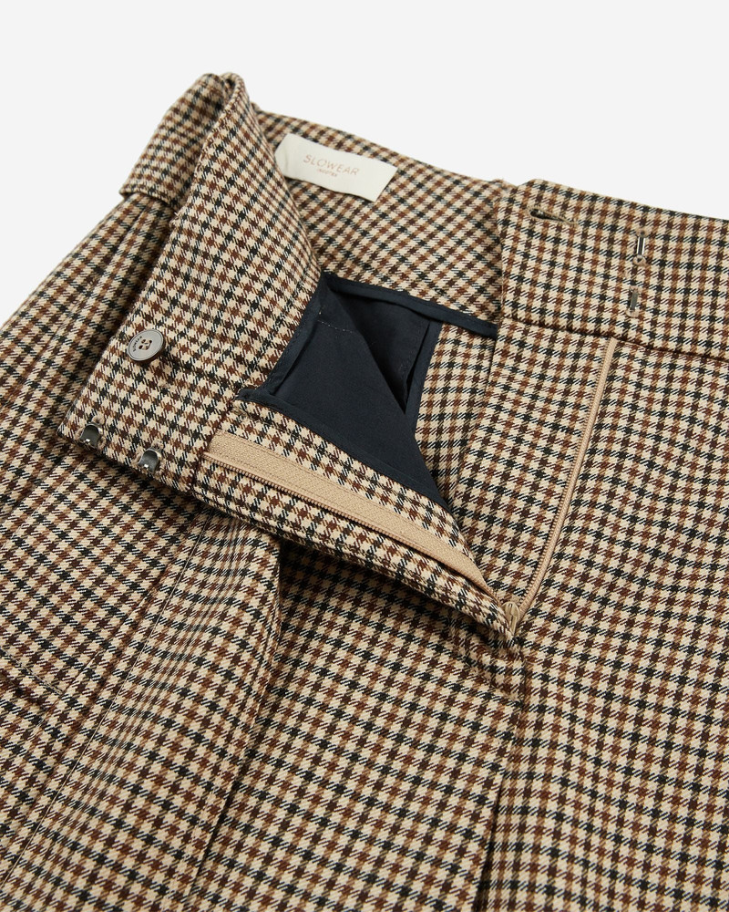 Wide fit trousers in wool twill 6